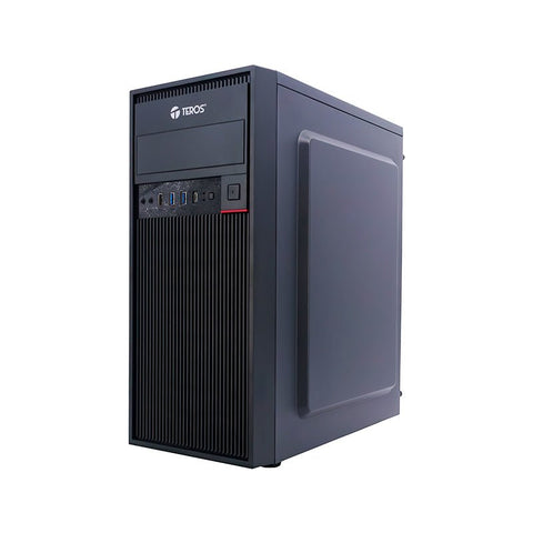 CASE TEROS TE - 1319G MID TOWER 450W CON PUERTOS USB 3.0 Y 2.0 AUDIO NEGRO TE-1319G - SMART BUSINESS
