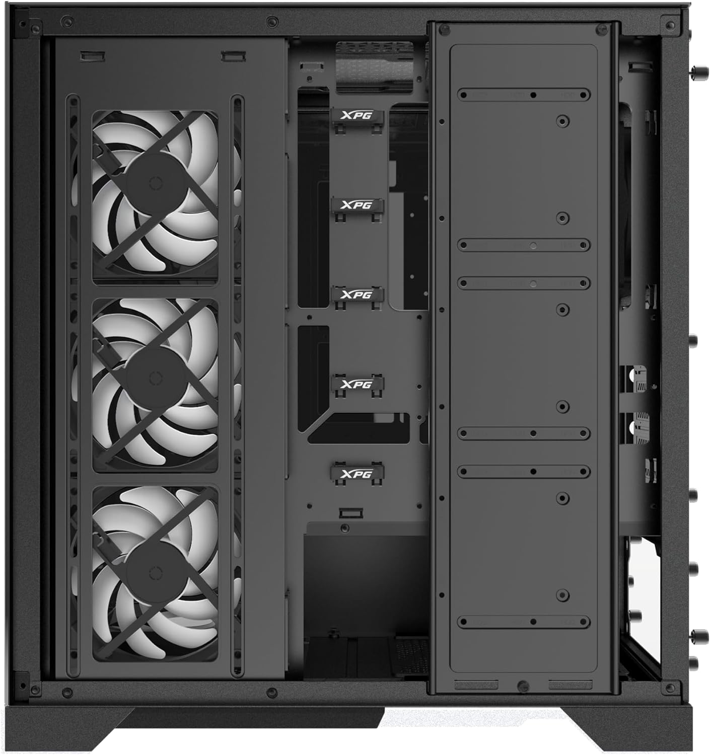 CASE XPG INVADER X BLACK 5 FANS + RISER PCIE4.0 INVADERXMT-BKCWW - SMART BUSINESS