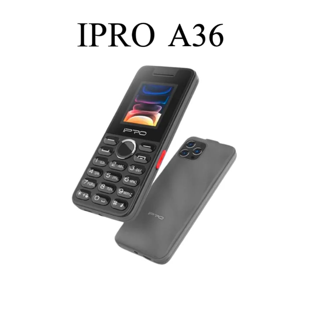 Celular Ipro A36 2G Beteria 2500mAh,Radio FM Inalambrico A36 - SMART BUSINESS