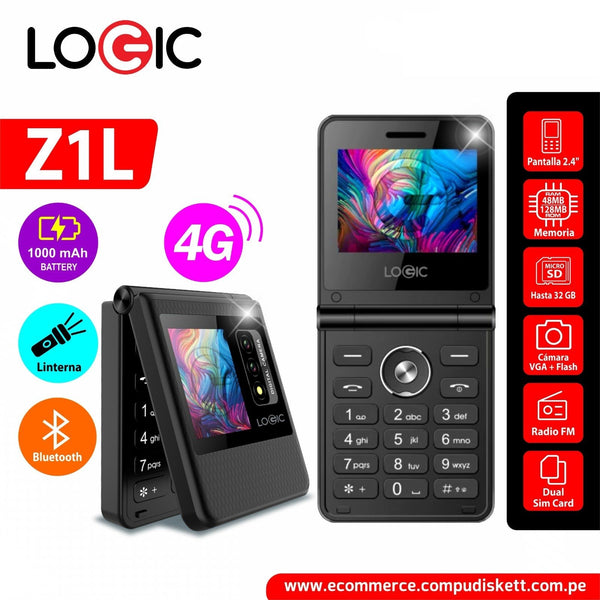 CELULAR LOGIC Z1L 4G LTE BLACK DS Z1L - SMART BUSINESS