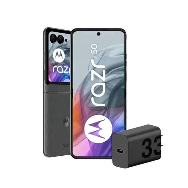 SMARTPHONE MOTOROLA RAZR 50 12+512 GRIS - INNOVADOR DISEÑO PLEGABLE, POTENTE RENDIMIENTO Y AMPLIA CAPACIDAD DE ALMACENAMIENTO PARA TU ESTILO DE VIDA MODERNO.