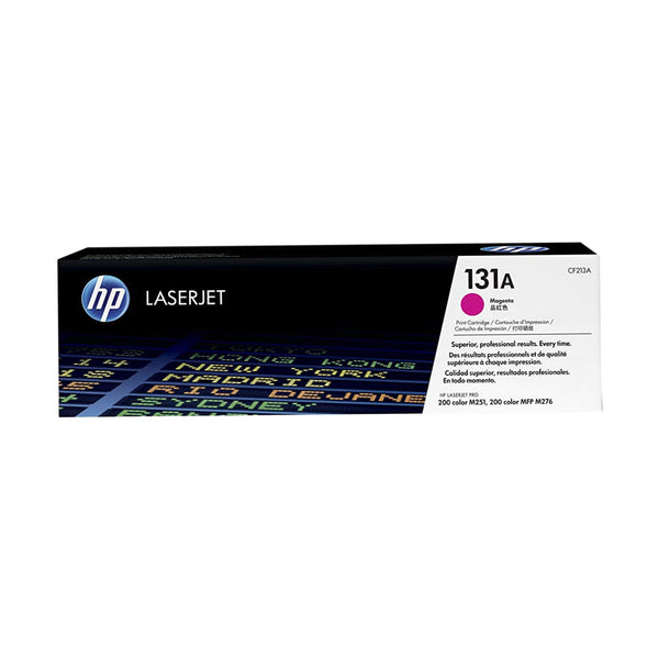 HP 131A (CF213A) – CARTUCHO DE TÓNER LÁSER MAGENTA ORIGINAL, HASTA 1 800 PÁGINAS, COLORES INTENSOS Y DEFINIDOS, TECNOLOGÍA COLORSPHERE, CONFIABLE Y RECICLABLE