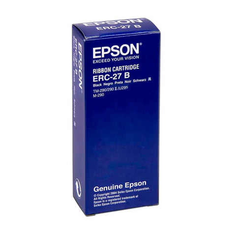 CINTA EPSON ERC - 27B NEGRA PARA IMPRESORAS MATRICIALES - ALTA DURABILIDAD Y COMPATIBILIDAD ERC-27B - SMART BUSINESS
