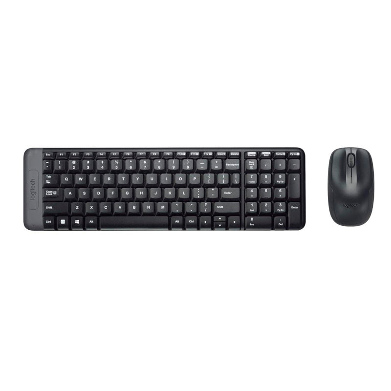 COMBO 2 EN UNO LOGITECH INALAMBRICO MK220, TECLADO CONCAVAS, RESISTENTE, MOUSE 3 BOTONES SENSOR HASTA1000 DPI (920-004430) - SMART BUSINESS