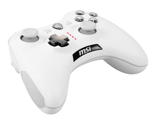 CONTROL GAMING MSI FORCE GC30 V2 WHITE • INALÁMBRICO Y ALÁMBRICO • COMPATIBLE CON PC Y ANDROID • DISEÑO ERGONÓMICO EN COLOR BLANCO CON VIBRACIÓN DUAL FORCE-GC30-V2-WHITE - SMART BUSINESS