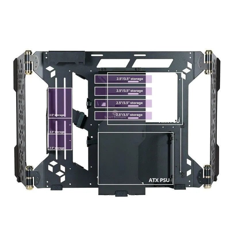 Case Cooler Master Masterframe 700 Sin Fuente Vidrio Templado Usb 3.2/Usb 3.1 (Pn:Mcf-Mf700-Kgnn-S00) - SMART BUSINESS