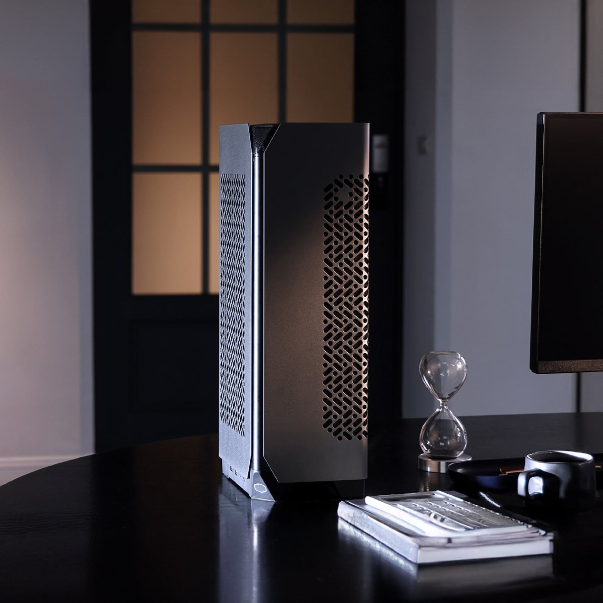 Case Cooler Master NCORE 100 MAX Mini-ITX con PSU 850W y AIO 120mm - Gris vista principal