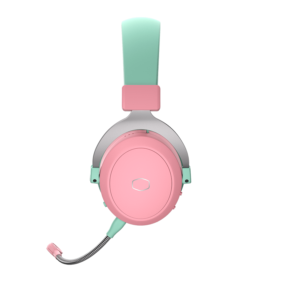 Cooler Master CH351 - MC “Macaron Edition” – Auriculares gaming inalámbricos 3 en 1 (BT 5.4, 2.4 GHz, cable), 50 mm, micrófono desmontable, 30 h de batería CH-351-MC - SMART BUSINESS