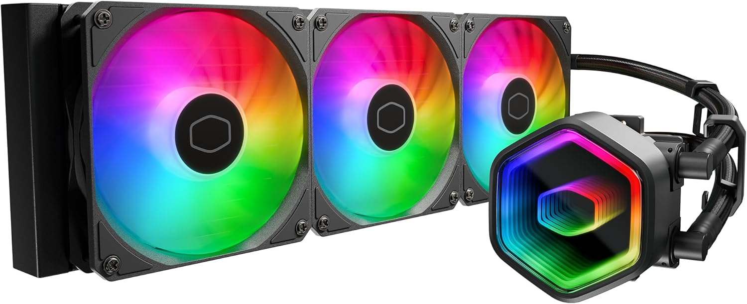 Cooler Master MasterLiquid 360 Core II ARGB – AIO 360 mm con RGB, bomba Dual Chamber, CryoFuze, compatible Intel/AMD, instalación rápida MLW-D36M-A18PA-R1 - SMART BUSINESS