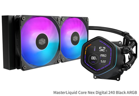 Cooler Master MasterLiquid Core Nex Digital 240 MLX-D24M-A18PA-RD vista principal