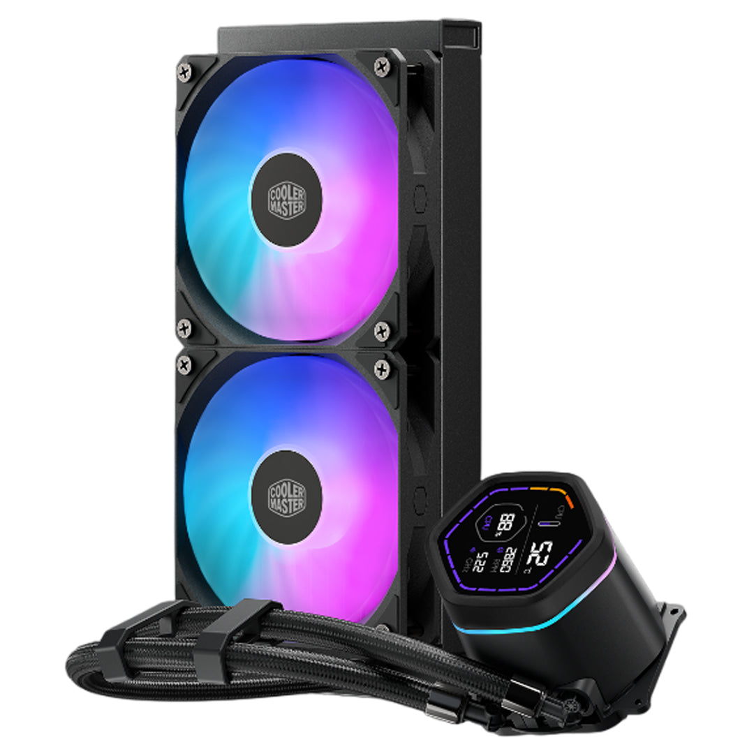 Cooler Master MasterLiquid Core Nex Digital 240 MLX-D24M-A18PA-RD vista vertical
