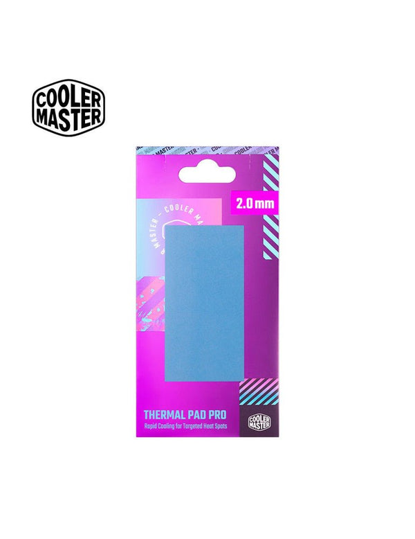Cooler Master Thermal Pad Pro TPY‑NDPB‑9020‑R1 – Almohadilla térmica azul de alto rendimiento 2.0 mm, adhesivo de doble cara, conductividad 15,3 W/mK, 95×45 mm, - 40 ~ 200 °C TPY-NDPB-9020-R1 - SMART BUSINESS