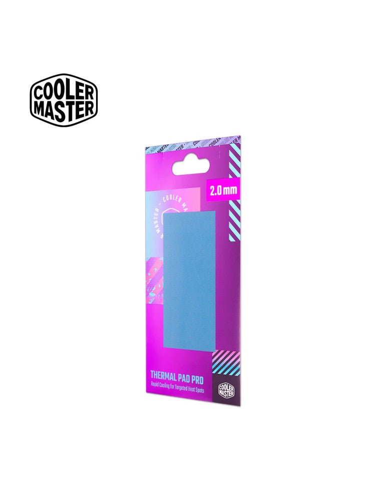 Cooler Master Thermal Pad Pro TPY‑NDPB‑9020‑R1 – Almohadilla térmica azul de alto rendimiento 2.0 mm, adhesivo de doble cara, conductividad 15,3 W/mK, 95×45 mm, - 40 ~ 200 °C TPY-NDPB-9020-R1 - SMART BUSINESS