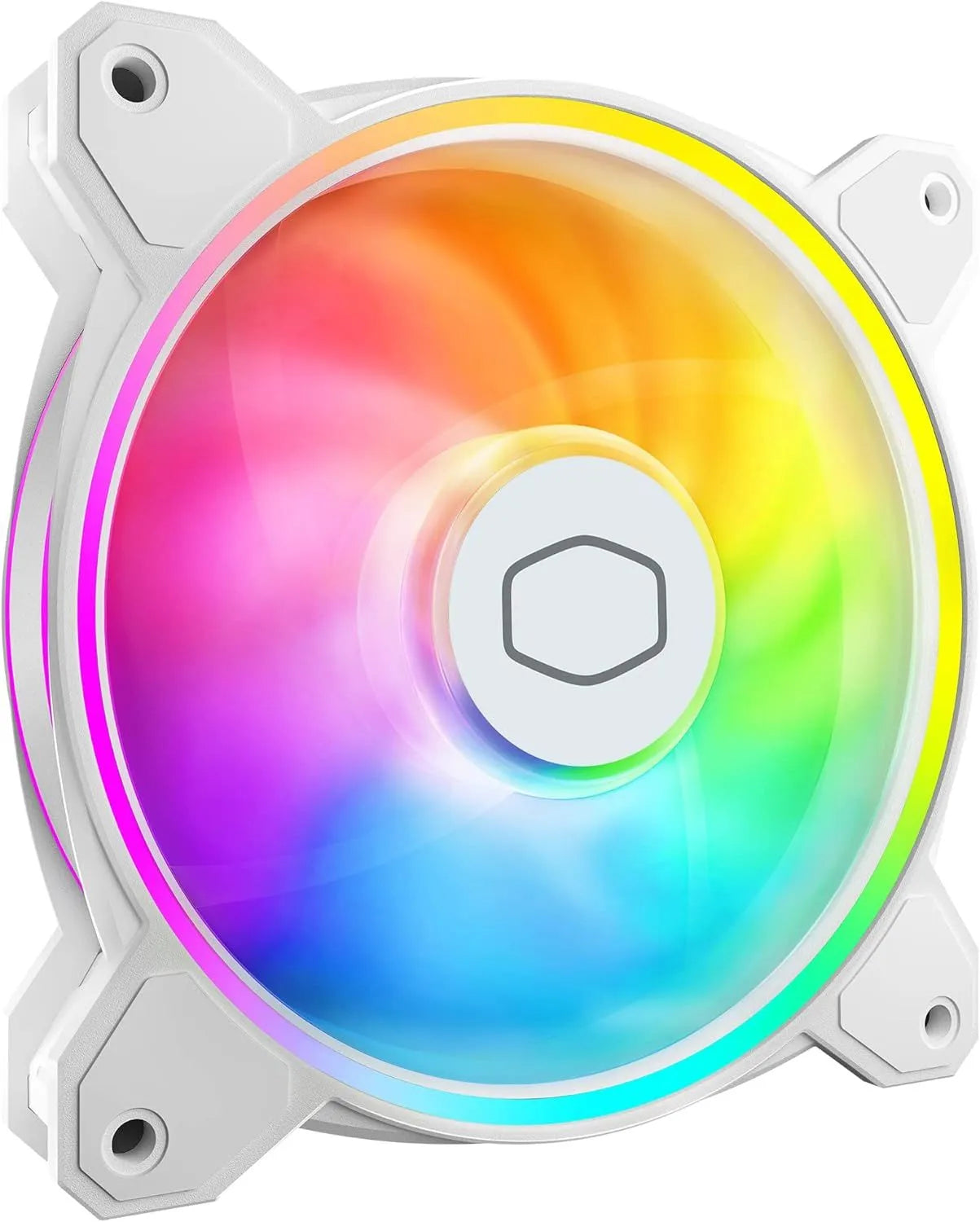 Cooler Para Case Cooler Master Mf120 Halo 2 White Masterfan ( Mfl-B2Dw-21Np2-R2 ) Led-Argb - SMART BUSINESS