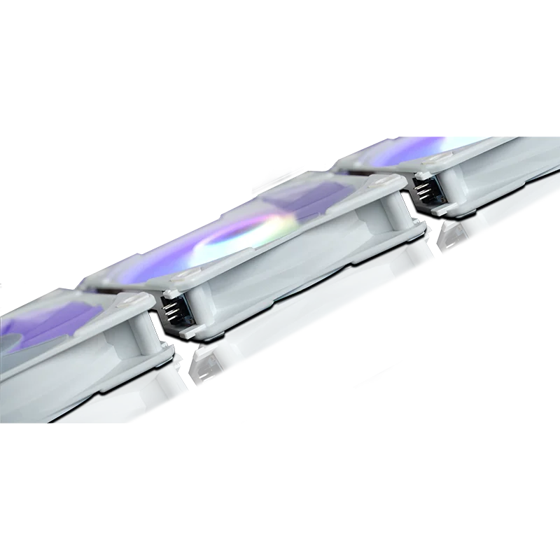 COOLER PARA CASE + MODULO DE CONTROL ANTRYX LINK FAN LF120 WHITE, 120 X3, MODULAR, C/CONTROL(AAK-LF120WX3C) - SMART BUSINESS