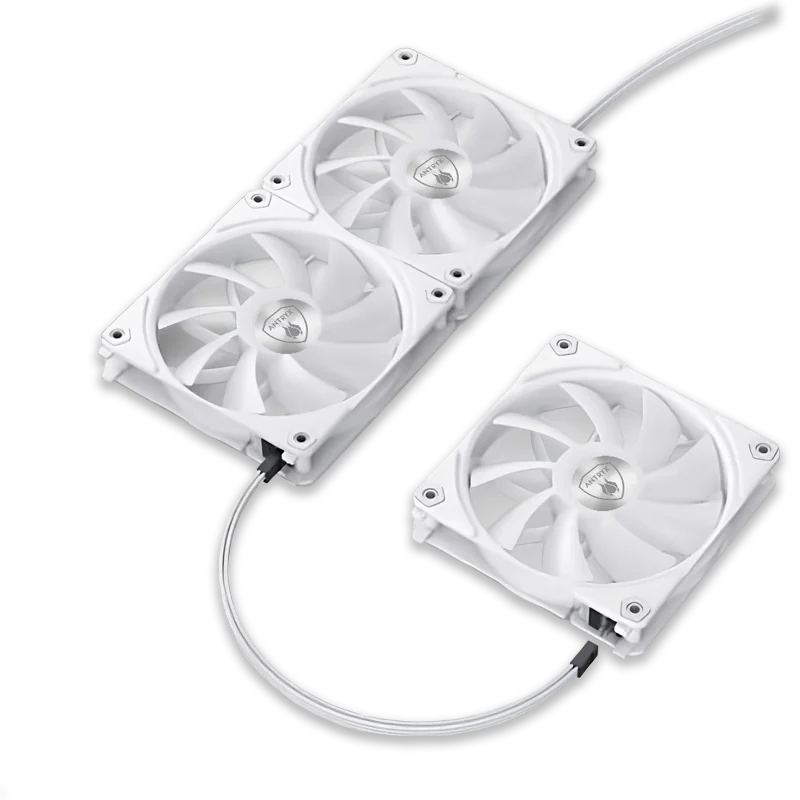 COOLER PARA CASE + MODULO DE CONTROL ANTRYX LINK FAN LF120 WHITE, 120 X3, MODULAR, C/CONTROL(AAK-LF120WX3C) - SMART BUSINESS