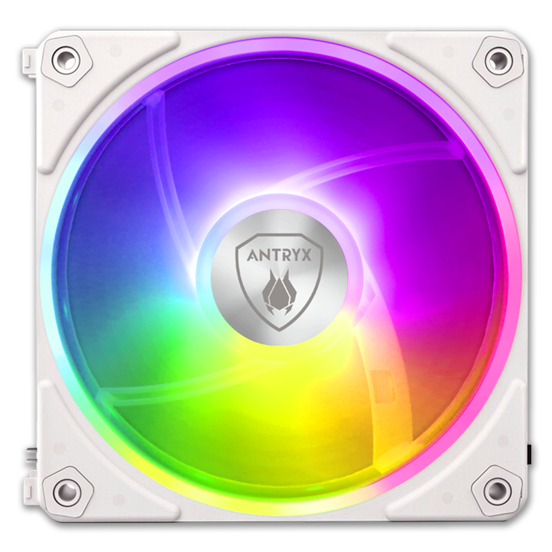 COOLER PARA CASE + MODULO DE CONTROL ANTRYX LINK FAN LF120 WHITE, 120 X3, MODULAR, C/CONTROL(AAK-LF120WX3C) - SMART BUSINESS