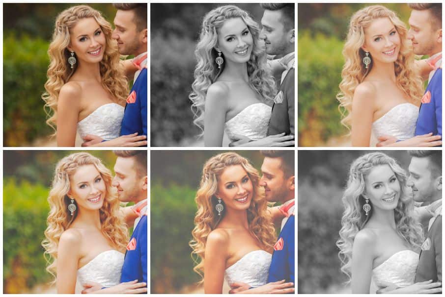 Software Corel AfterShot Pro ESDASP3MLPC ejemplo oficial de variantes de revelado con presets