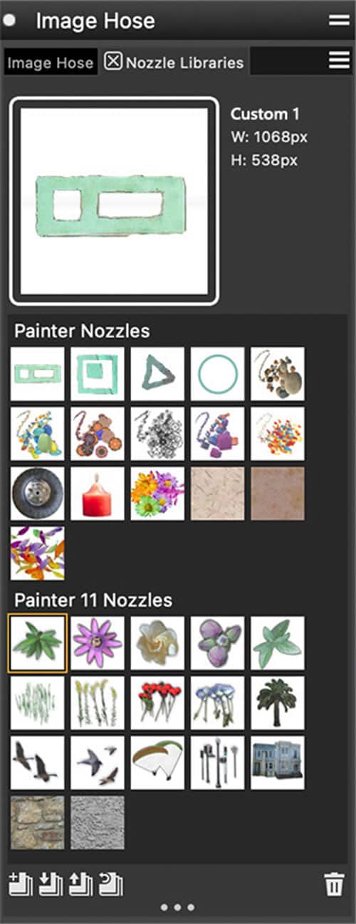 Software Corel Painter LCPTR2023MUGPCM1 panel de biblioteca de contenido de Painter 2023