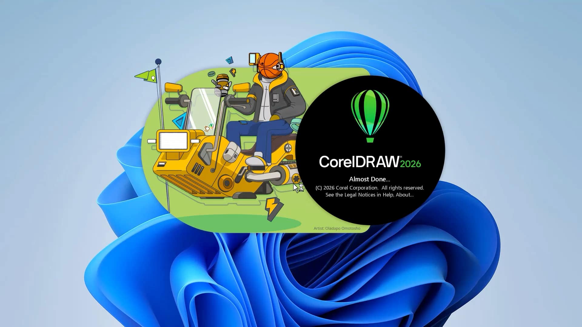 Software Corel CorelDRAW Graphics Suite LCCDGS2026EDU11 vista de inicio de CorelDRAW 2026