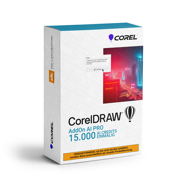 CorelDRAW AI Credits Pro Pack 15000 créditos imagen de producto