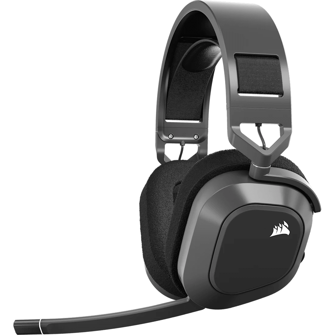 Corsair HS80 MAX Wireless Steel Gray audífonos gaming, vista principal