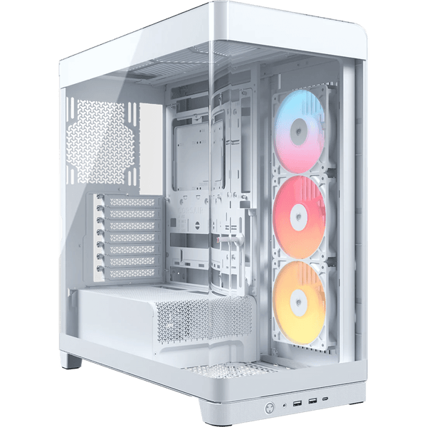 Case Corsair FRAME 4500X RS - R ARGB Mid - Tower Blanco - Cristal Panorámico Curvo - 3x Ventiladores RS - R 120mm Inversos - Sistema InfiniRail - Soporte Placas Base Conexión Inversa (BTF/Project Zero) - CC - 9011315 - WW de Corsair | first_variant_option_1 — Envío inmediato
