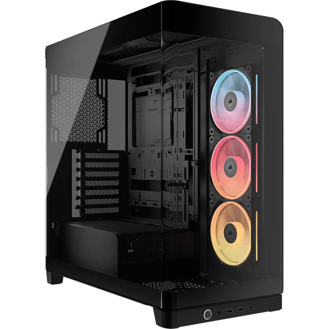 Gabinete Corsair FRAME 4500X LX-R RGB iCUE LINK Mid Tower - Vidrio Panorámico - 3 Ventiladores RGB - CC-9011316-WW vista principal