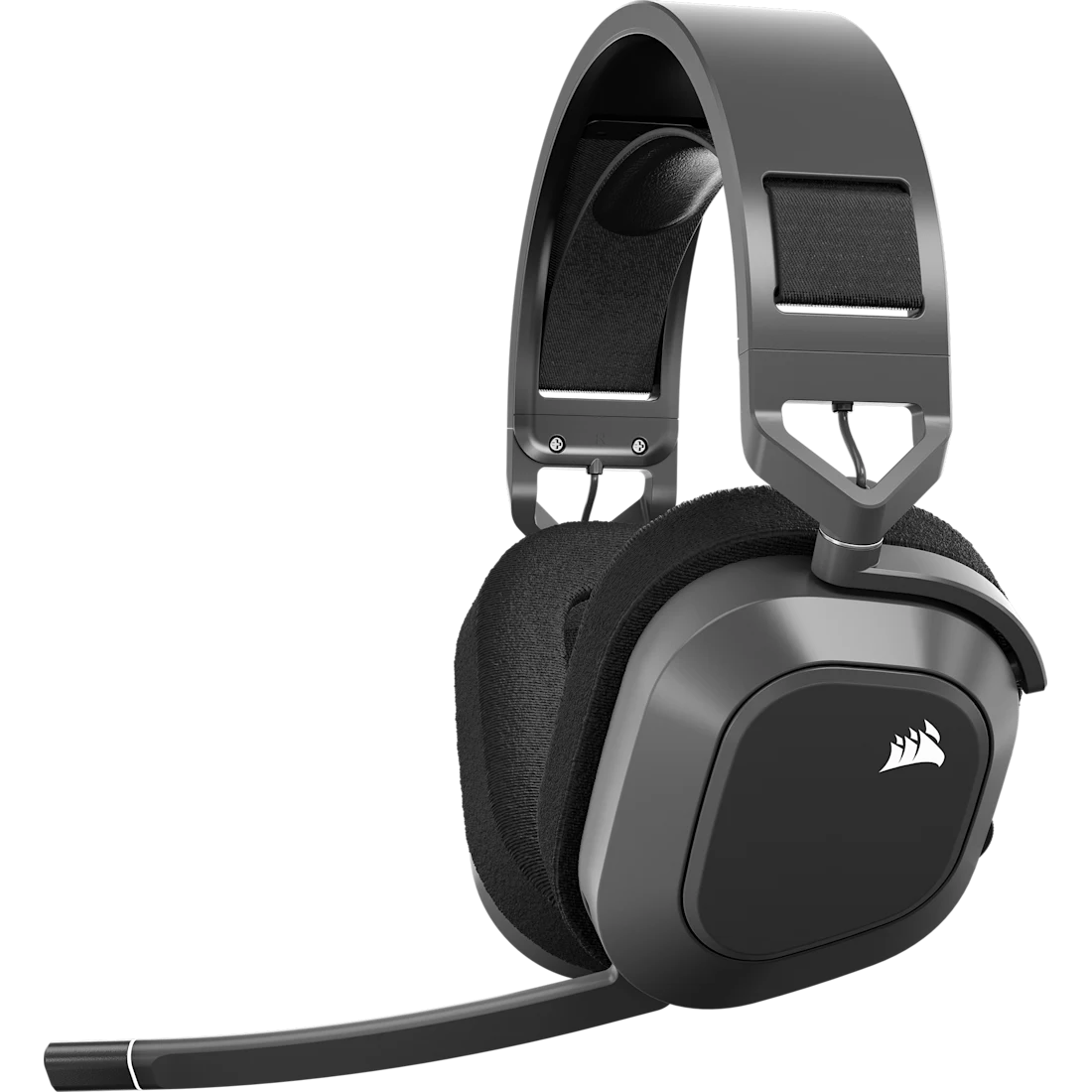 Corsair HS80 MAX Wireless Steel Gray audífonos gaming, vista principal