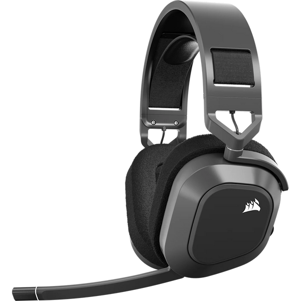 Corsair HS80 MAX Wireless Steel Gray audífonos gaming, vista principal
