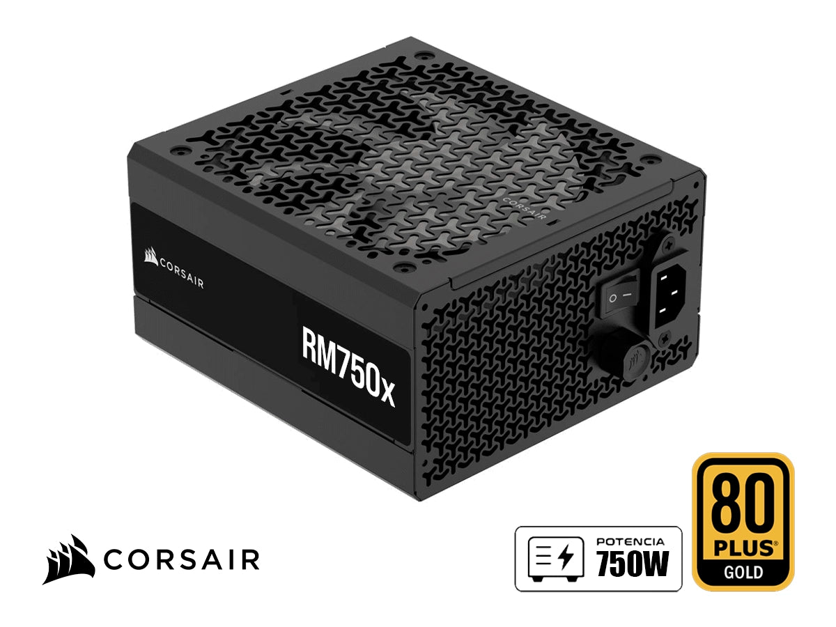 Corsair RM750x CP-9020285-NA fuente de poder 750W vista lateral