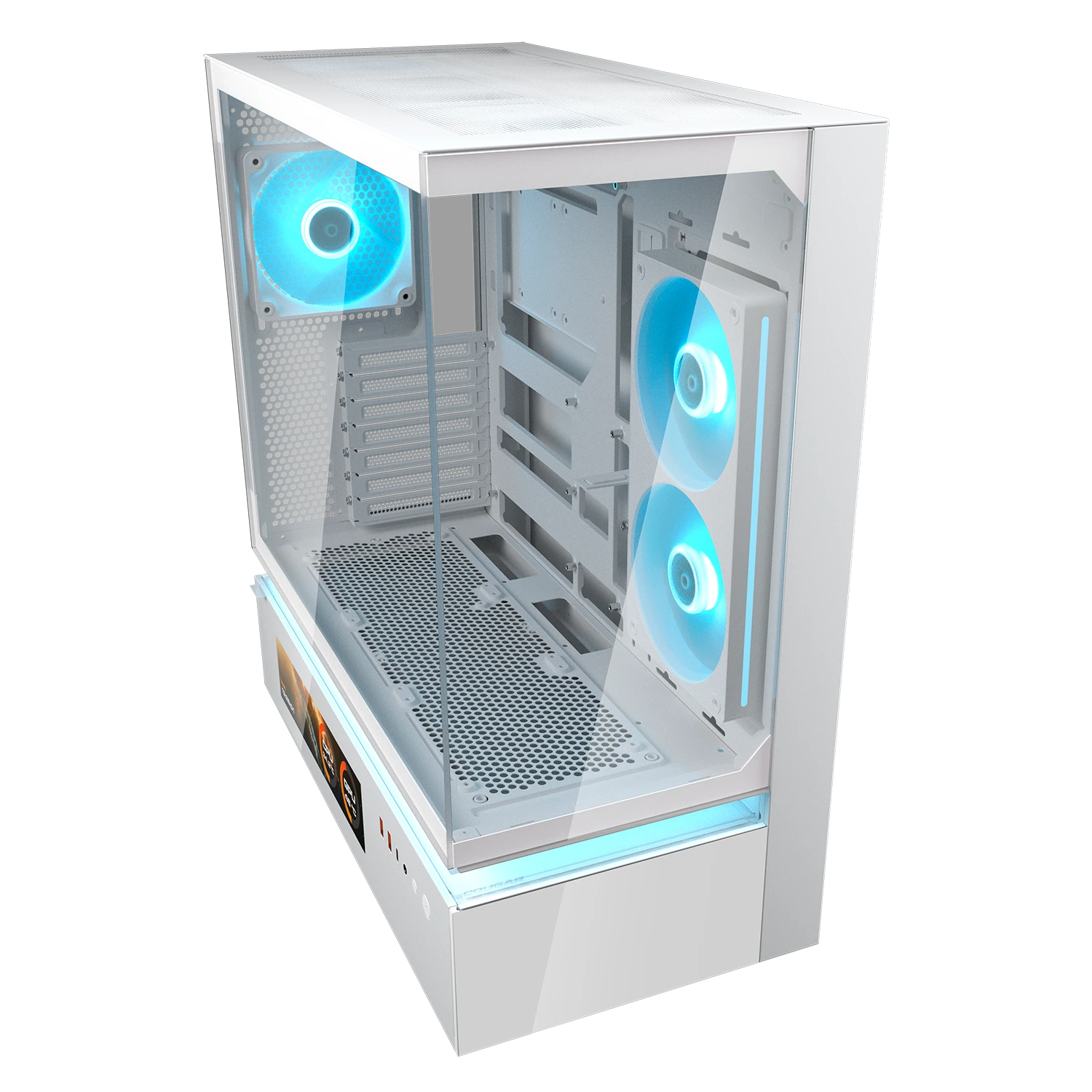Gabinete Cougar CFV235 Vision 382DA40.0004 color blanco vista lateral
