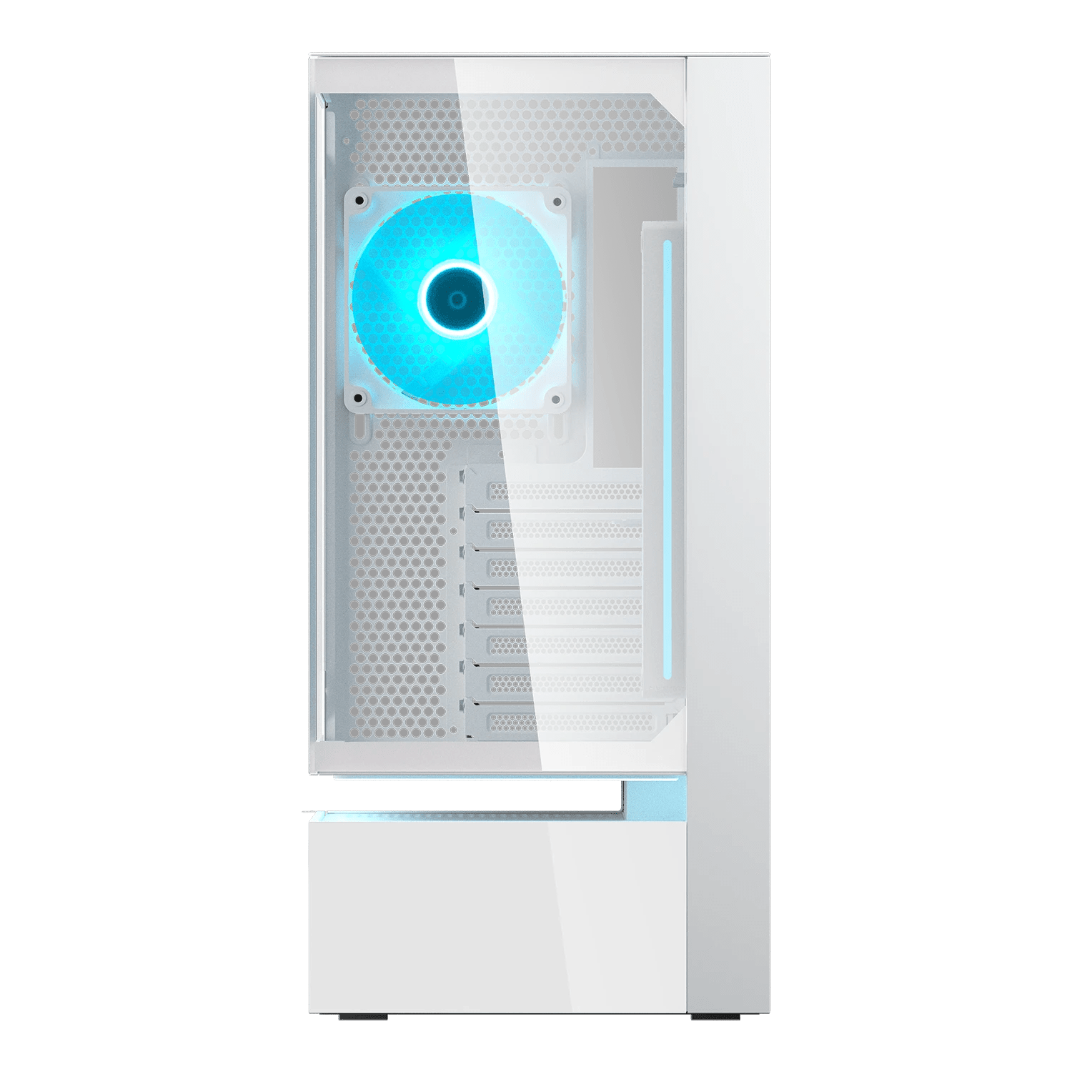 Gabinete Cougar CFV235 Vision 382DA40.0004 color blanco vista tres cuartos