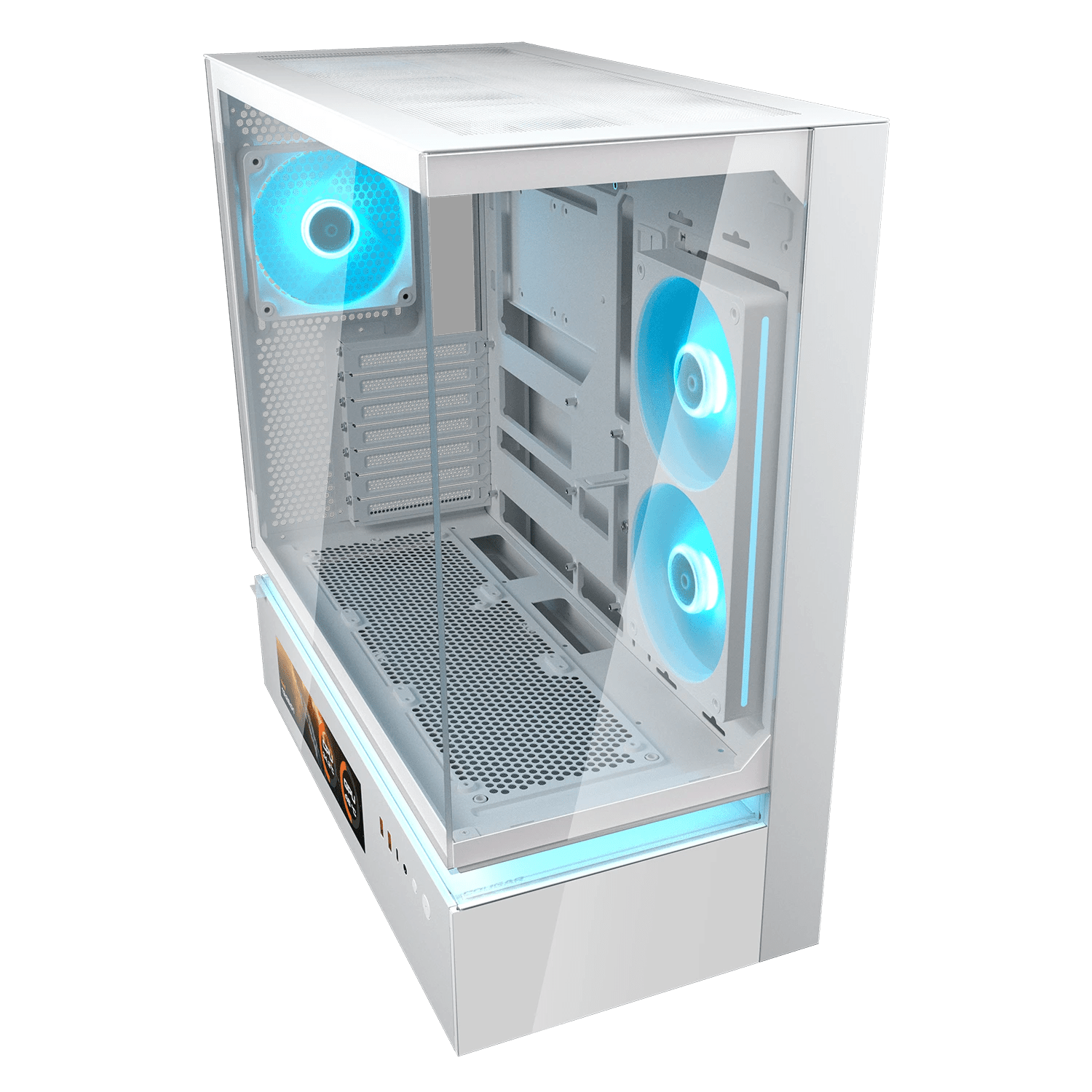 Gabinete Cougar CFV235 Vision 382DA40.0004 color blanco vista lateral
