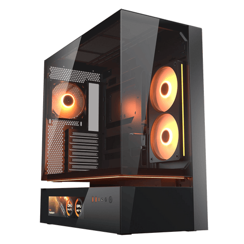 Gabinete Cougar CFV235 Vision 382DA40.0003 color negro vista frontal