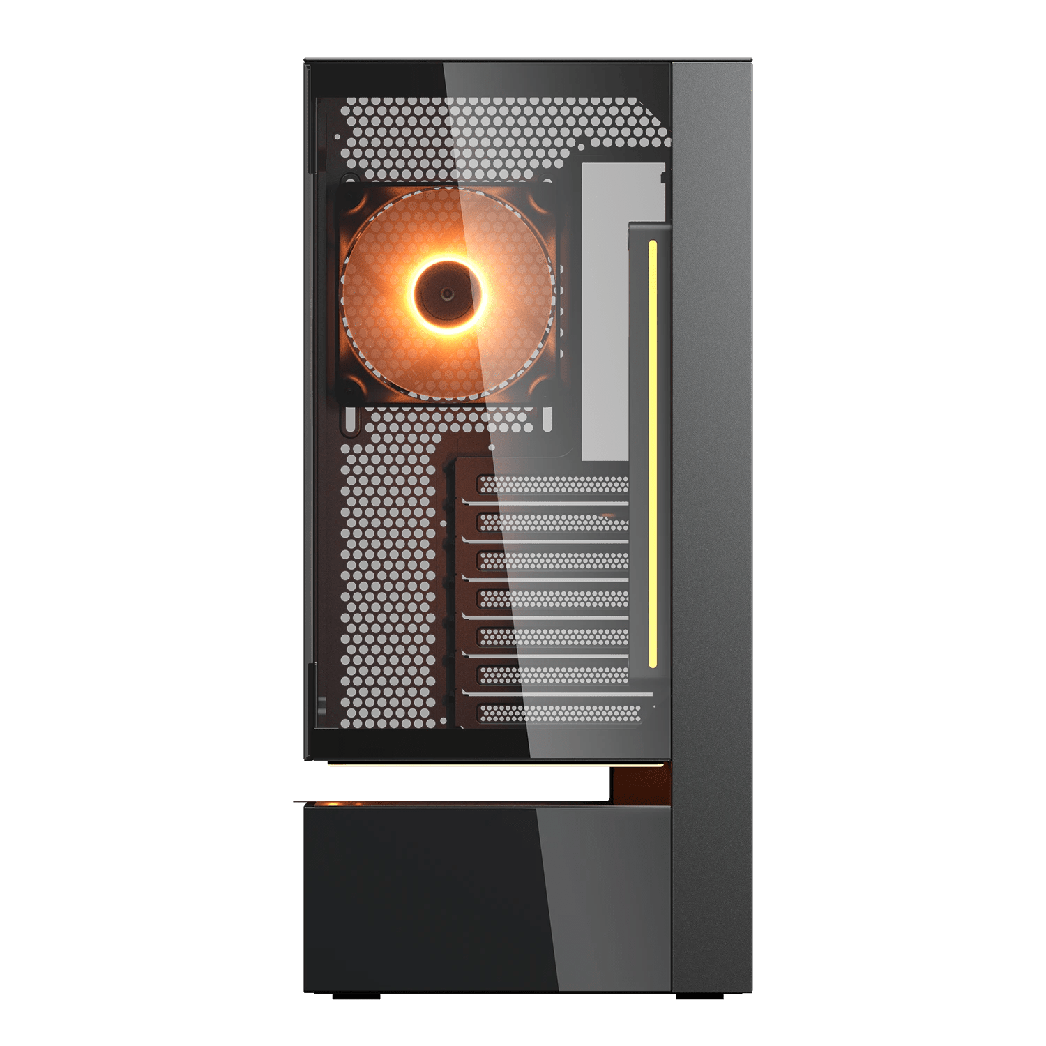 Gabinete Cougar CFV235 Vision 382DA40.0003 color negro vista tres cuartos