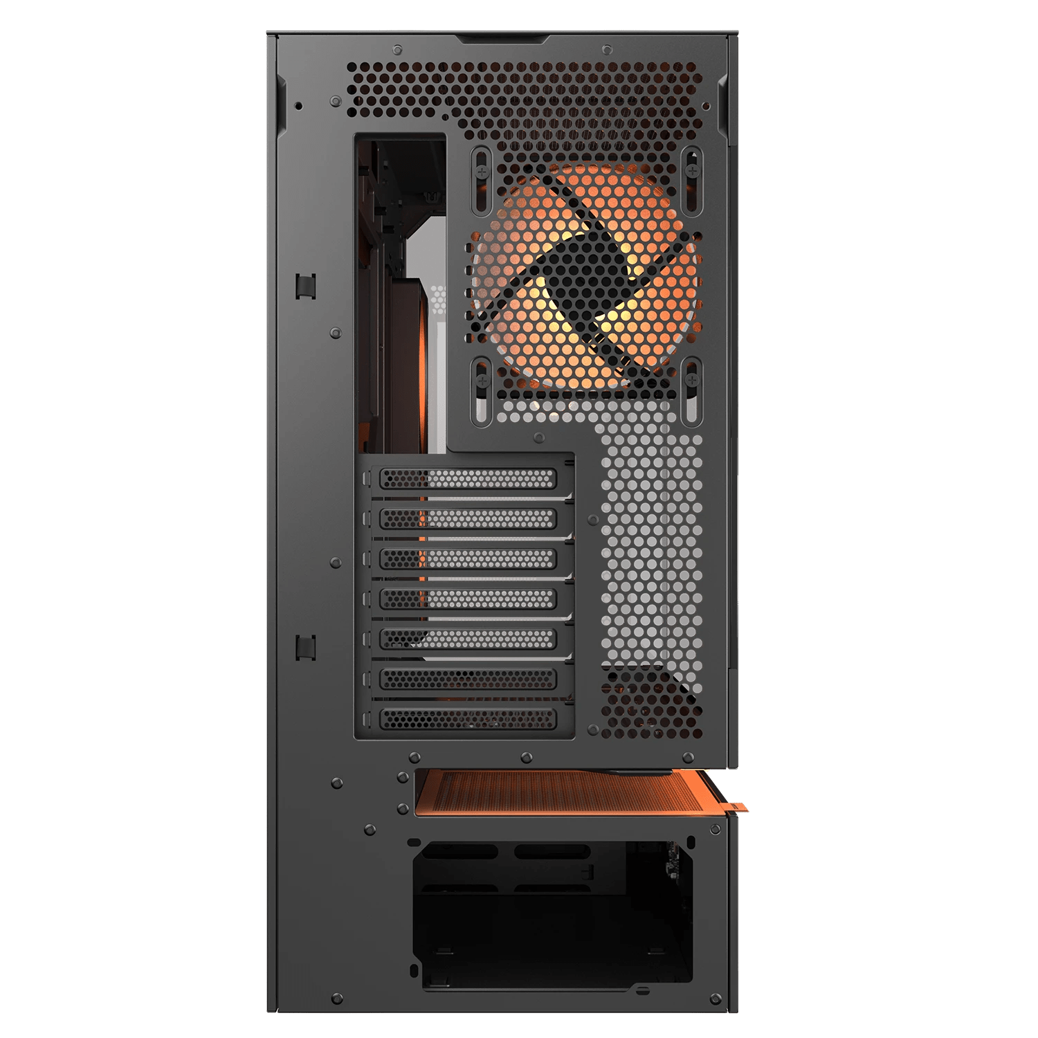 Gabinete Cougar CFV235 Vision 382DA40.0003 color negro vista posterior