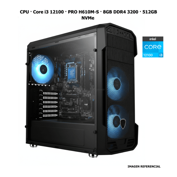 CPU · Core i3 12100 · PRO H610M - S · 8GB DDR4 3200 · 512GB NVMe PCB1418 - SMART BUSINESS