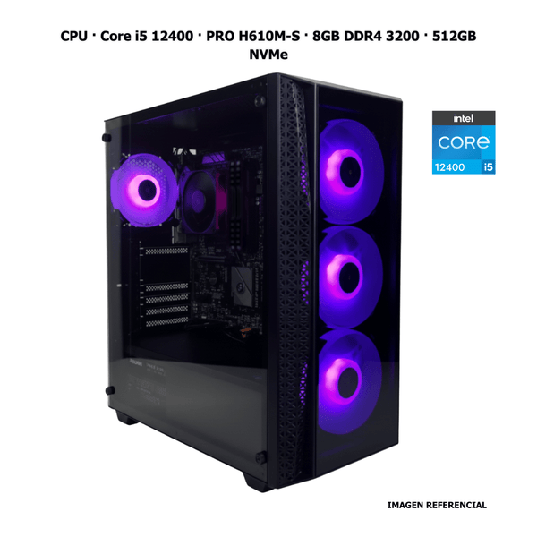 CPU · Core i5 12400 · PRO H610M - S · 8GB DDR4 3200 · 512GB NVMe PCB1420 - SMART BUSINESS
