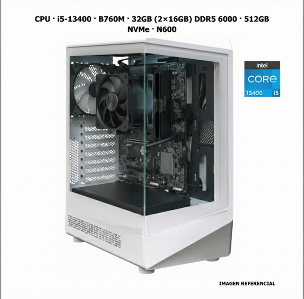 CPU · Core i5 - 13400 · B760M · 32GB (2×16GB) DDR5 6000 · 512GB NVMe · N600 PCB1430 - SMART BUSINESS