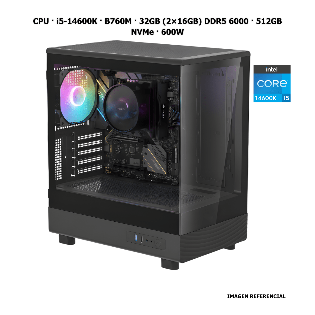 CPU · Core i5 - 14600K · B760M · 32GB (2×16GB) DDR5 6000 · 512GB NVMe · 600W PCB1431 - SMART BUSINESS
