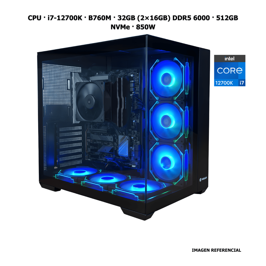 CPU · Core i7 - 12700K · B760M · 32GB (2×16GB) DDR5 6000 · 512GB NVMe · 850W PCB1433 - SMART BUSINESS