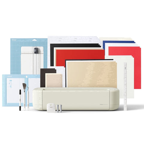 Cricut Explore 5 Essential Bundle 2012405 con máquina, herramientas y materiales
