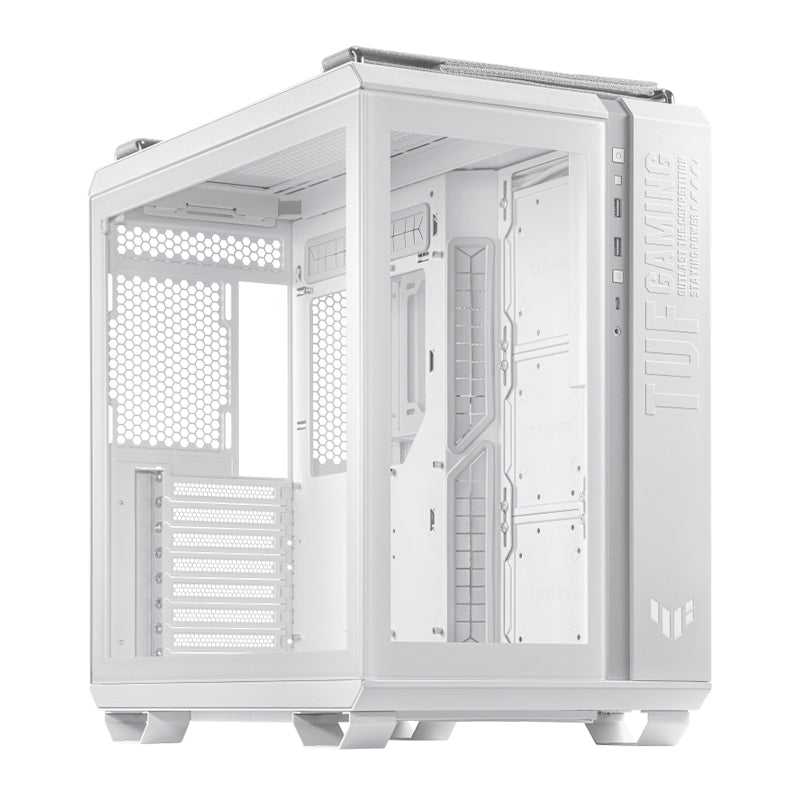 CASE ASUS TUF GAMING GT502, MID-TOWER ATX, BLANCO, PANEL DE VIDRIO TEMPLADO