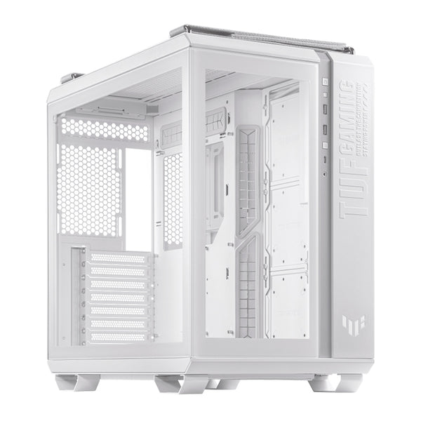 CASE ASUS TUF GAMING GT502, MID-TOWER ATX, BLANCO, PANEL DE VIDRIO TEMPLADO