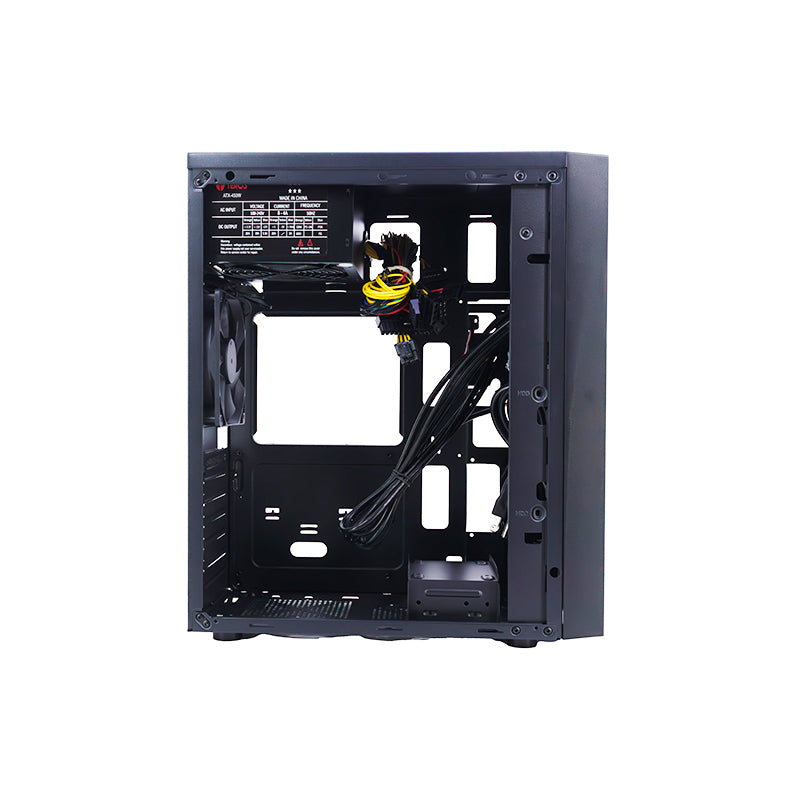 CASE TEROS TE-1319G MID TOWER 450W CON PUERTOS USB 3.0 Y 2.0 AUDIO NEGRO