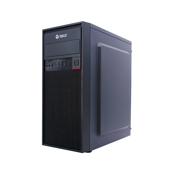 CASE TEROS TE-1319G MID TOWER 450W CON PUERTOS USB 3.0 Y 2.0 AUDIO NEGRO