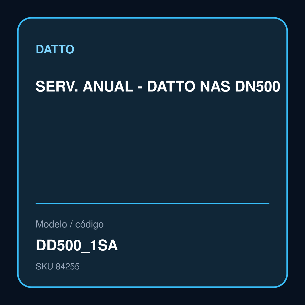 Servicio anual Datto NAS DN500 DD500_1SA imagen comercial