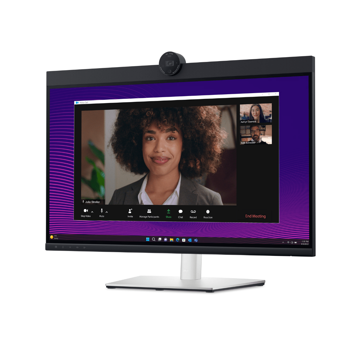 Dell Pro 27 Plus P2724DEB 210-BGMF vista videoconferencia