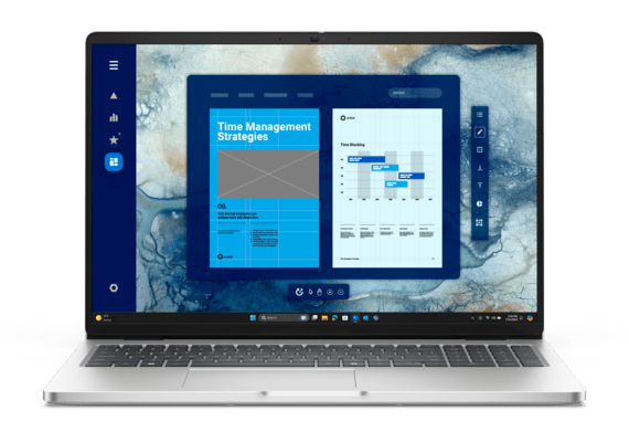 Notebook Dell Pro 16 PC16250 vista frontal oficial